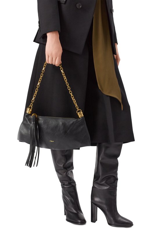 Сумка Foulard small Chloé CHC25SS447037 Чёрный  CHC25SS447037 Фото 2
