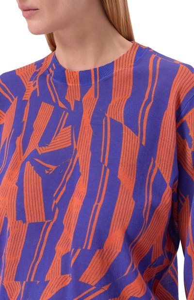 Хлопковый пуловер DRIES VAN NOTEN разноцветного цвета по цене 79550 руб., арт. 131268/3734, фото 5 Хлопковый пуловер DRIES VAN NOTEN, арт. 131268/3734, фото 5