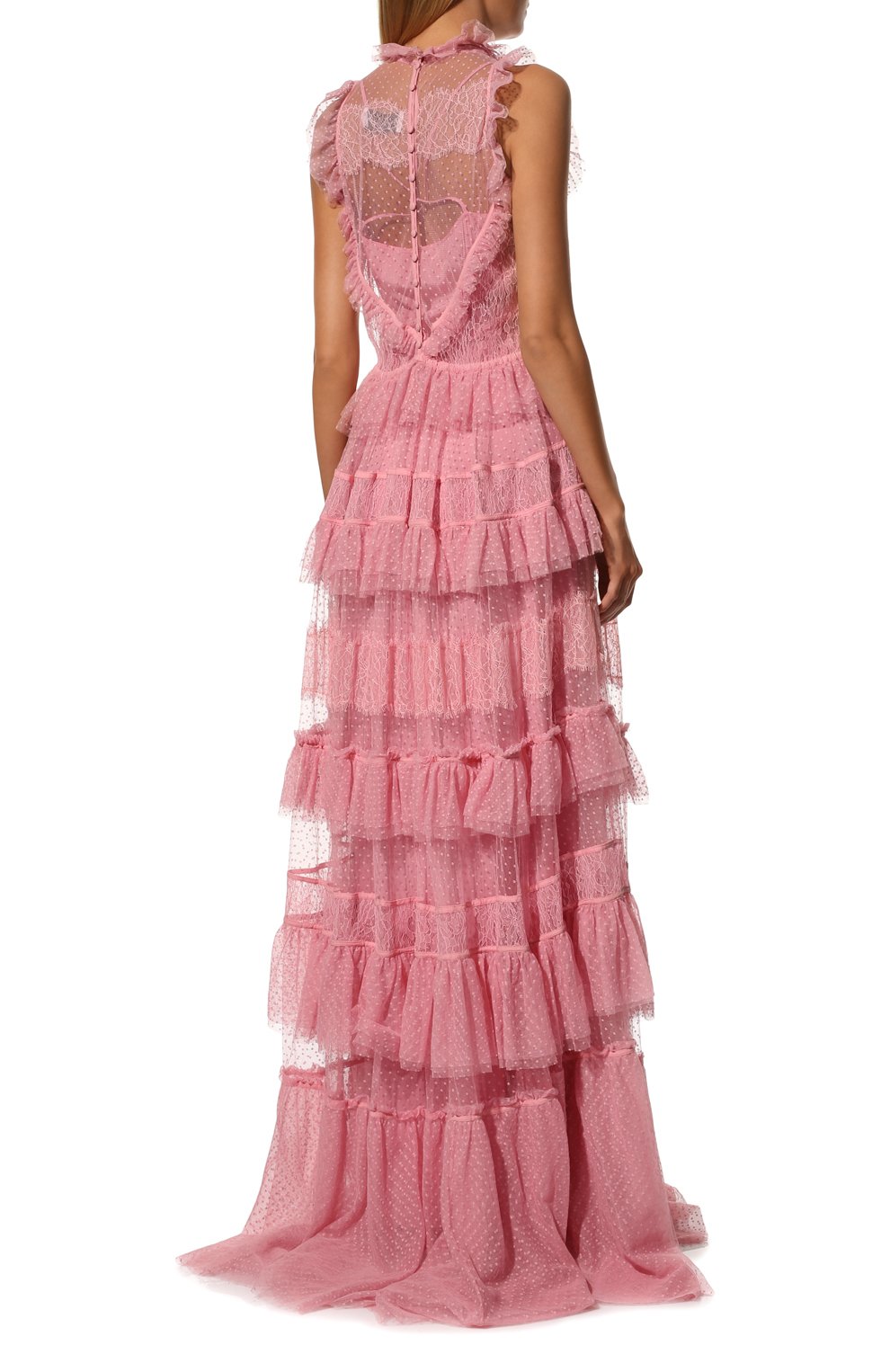 Кружевное платье ZUHAIR MURAD розового цвета по цене 861000 руб., арт. RDRS17-403-DL, фото 4 Кружевное платье ZUHAIR MURAD, арт. RDRS17-403-DL, фото 4