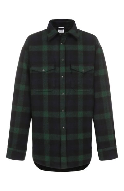 Мужская шерстяная рубашка VETEMENTS, арт. UA65SH929N/8720 FLANNEL