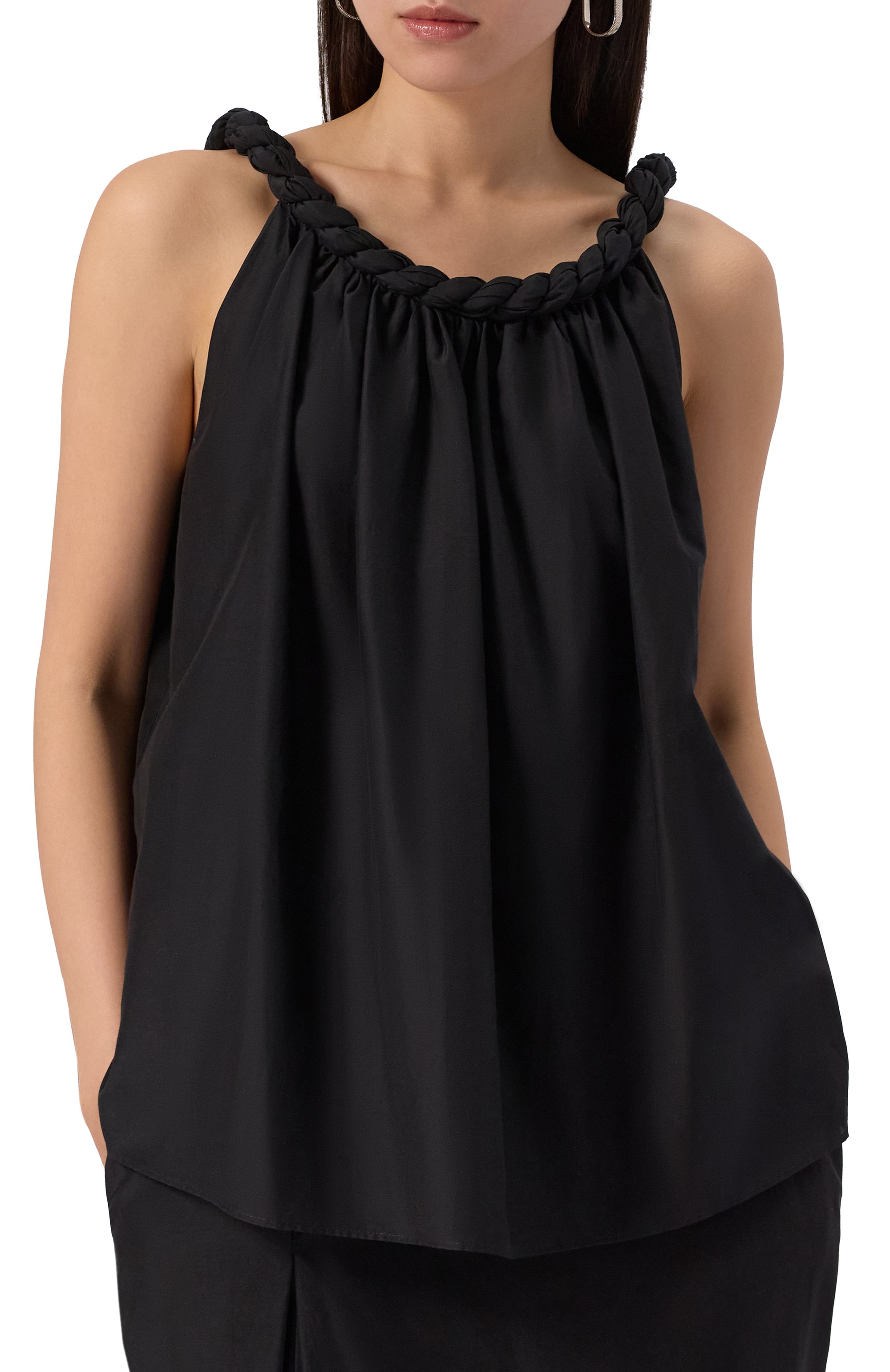 Топ из хлопка и шелка LOULOU DE SAISON, арт. GARIN0, фото 3