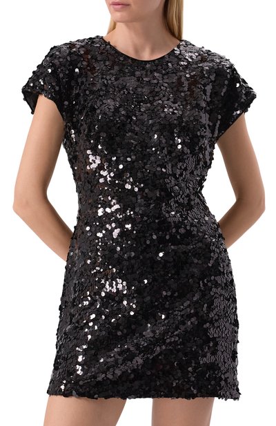 Платье с отделкой пайетками GANNI, арт. T4045, фото 3