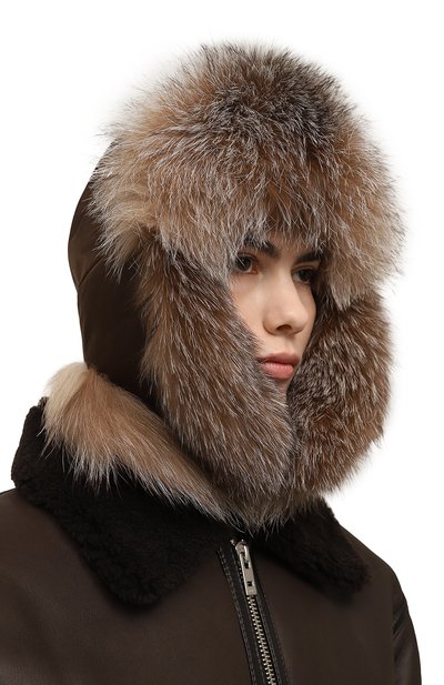 Шапка-ушанка с отделкой из лисы VICTORIA KUSENKOVA, арт. 090905603153, фото 2