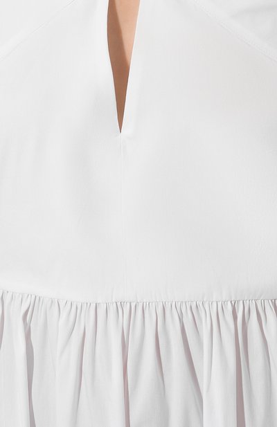 Хлопковое платье WEEKEND MAX MARA белого цвета по цене 45160 руб., арт. STELVIO 241622107, фото 5 Хлопковое платье WEEKEND MAX MARA, арт. STELVIO 241622107, фото 5