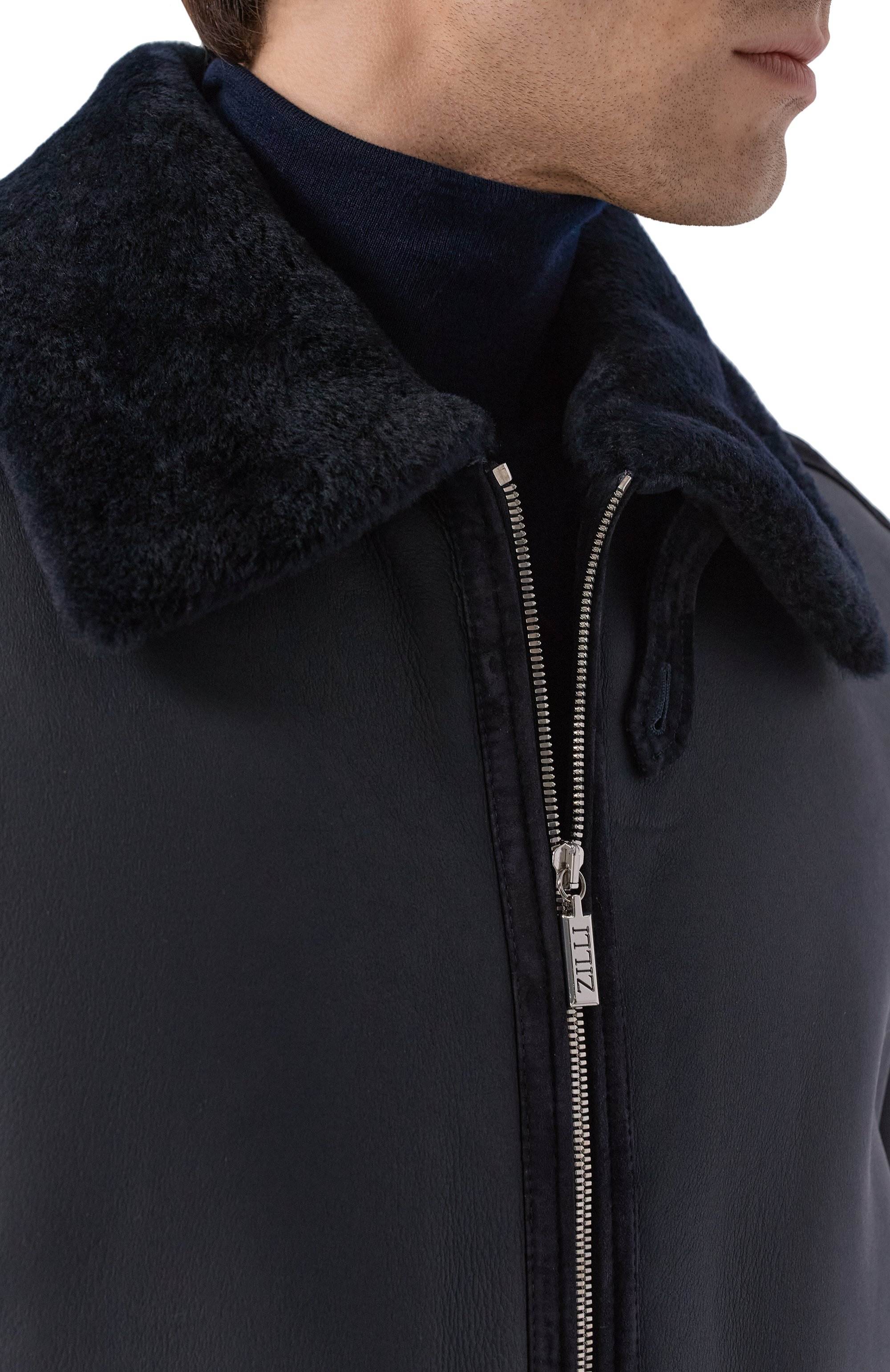 Дубленка ZILLI темно-синего цвета по цене 1500000 руб., арт. ASCA00M1969VFRI00_001, фото 5 Дубленка ZILLI, арт. ASCA00M1969VFRI00_001, фото 5