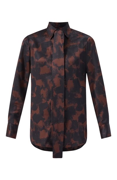 Женская атласная рубашка KITON, арт. D48407K0584I