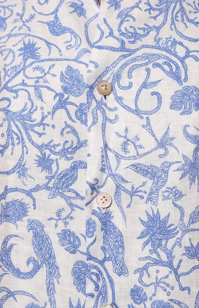 Льняная рубашка KITON голубого цвета по цене 99900 руб., арт. UMC028H08902, фото 5 Льняная рубашка KITON, арт. UMC028H08902, фото 5