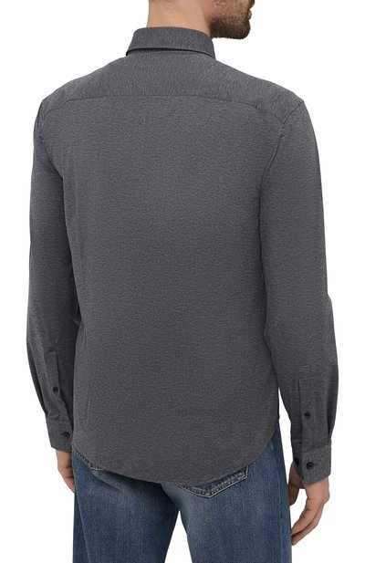 Рубашка HUGO серого цвета по цене 19550 руб., арт. 50450184, фото 4 Рубашка HUGO, арт. 50450184, фото 4