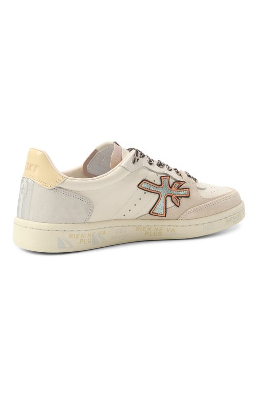 Комбинированные кеды Bskt Clay Premiata BSKTCLAD/VAR 7317 Кремовый  BSKTCLAD/VAR 7317 Фото 5