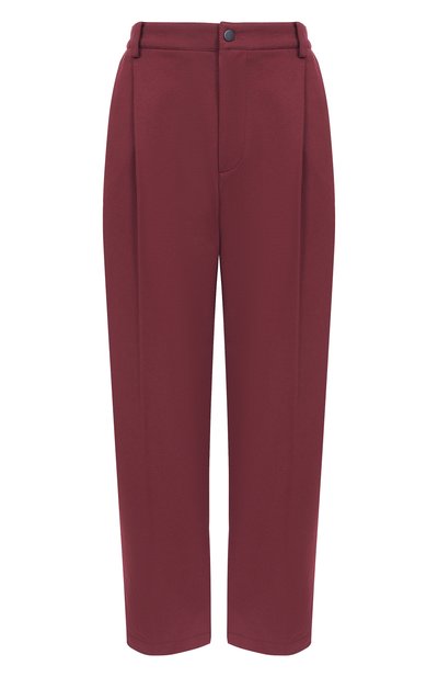 Хлопковые брюки BRUNELLO CUCINELLI бордового цвета по цене 178000 руб., арт. MP827SN799, фото 1 Хлопковые брюки BRUNELLO CUCINELLI, арт. MP827SN799, фото 1