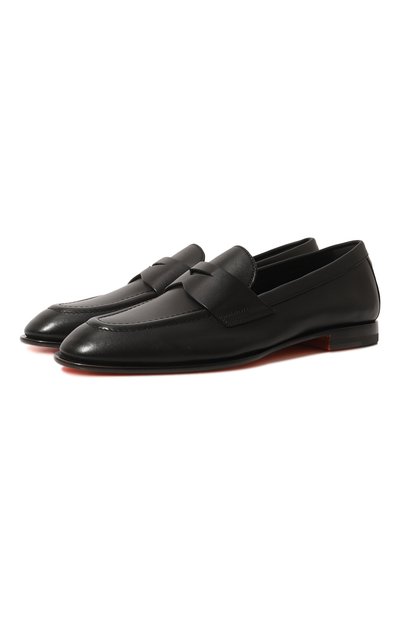 Женские кожаные лоферы SANTONI, арт. WUSF59962HAFSLGAC50