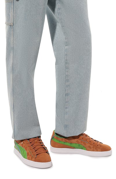 Замшевые кеды puma x minecraft suede PUMA, арт. 38629001, фото 3