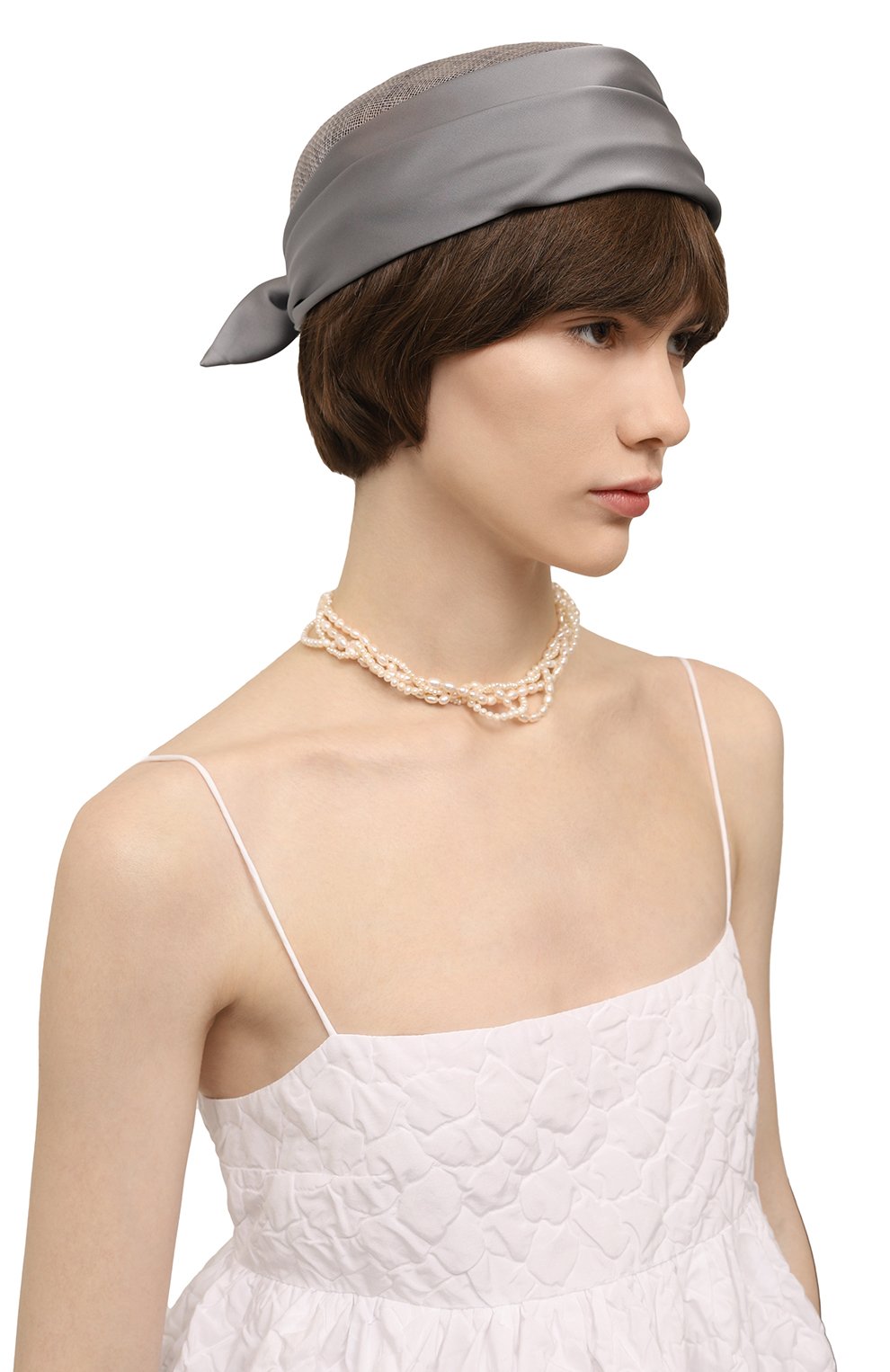 Шляпа GIORGIO ARMANI серого цвета по цене 68050 руб., арт. 797037/4R511, фото 2 Шляпа GIORGIO ARMANI, арт. 797037/4R511, фото 2