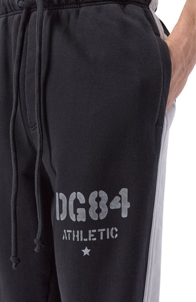 Хлопковые джоггеры DOLCE & GABBANA черного цвета по цене 111500 руб., арт. GP1K5T/G7PPD, фото 5 Хлопковые джоггеры DOLCE & GABBANA, арт. GP1K5T/G7PPD, фото 5