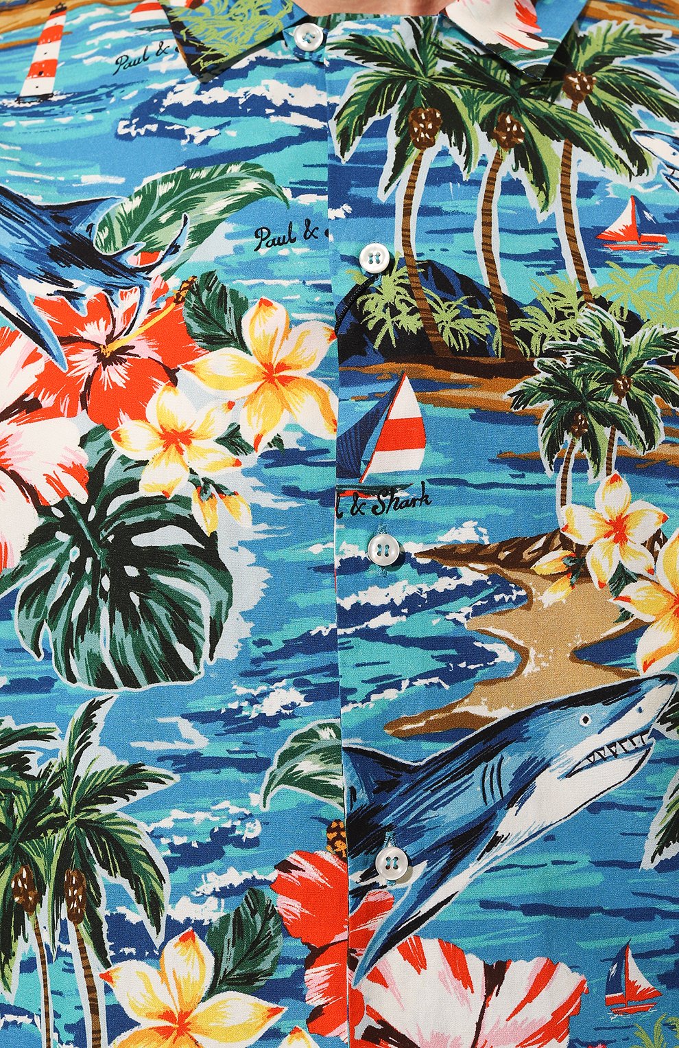 Хлопковая рубашка PAUL&SHARK, арт. 23413235, фото 5