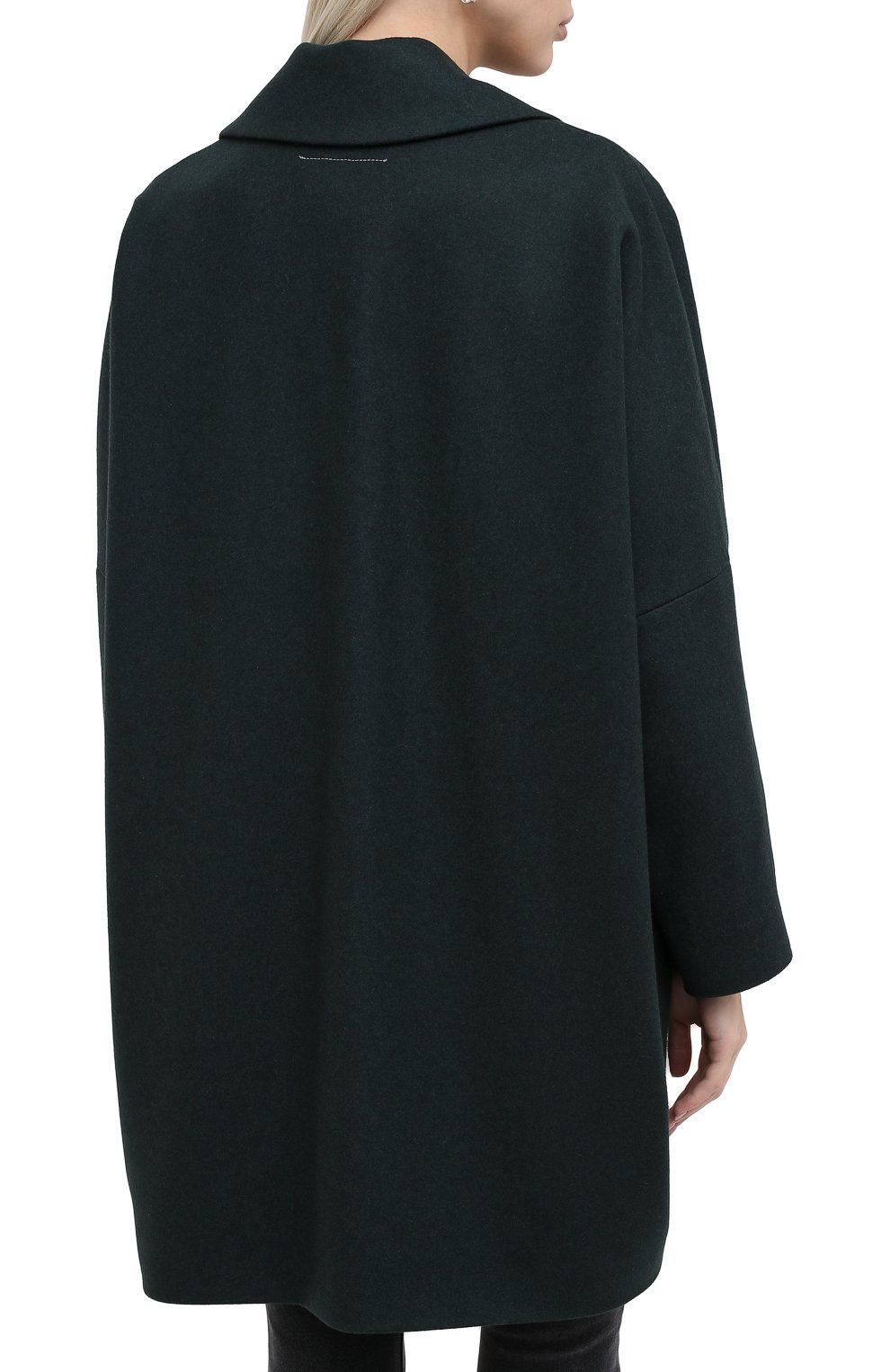 Шерстяное пальто MM6, арт. S32AA0190/S52207, фото 4