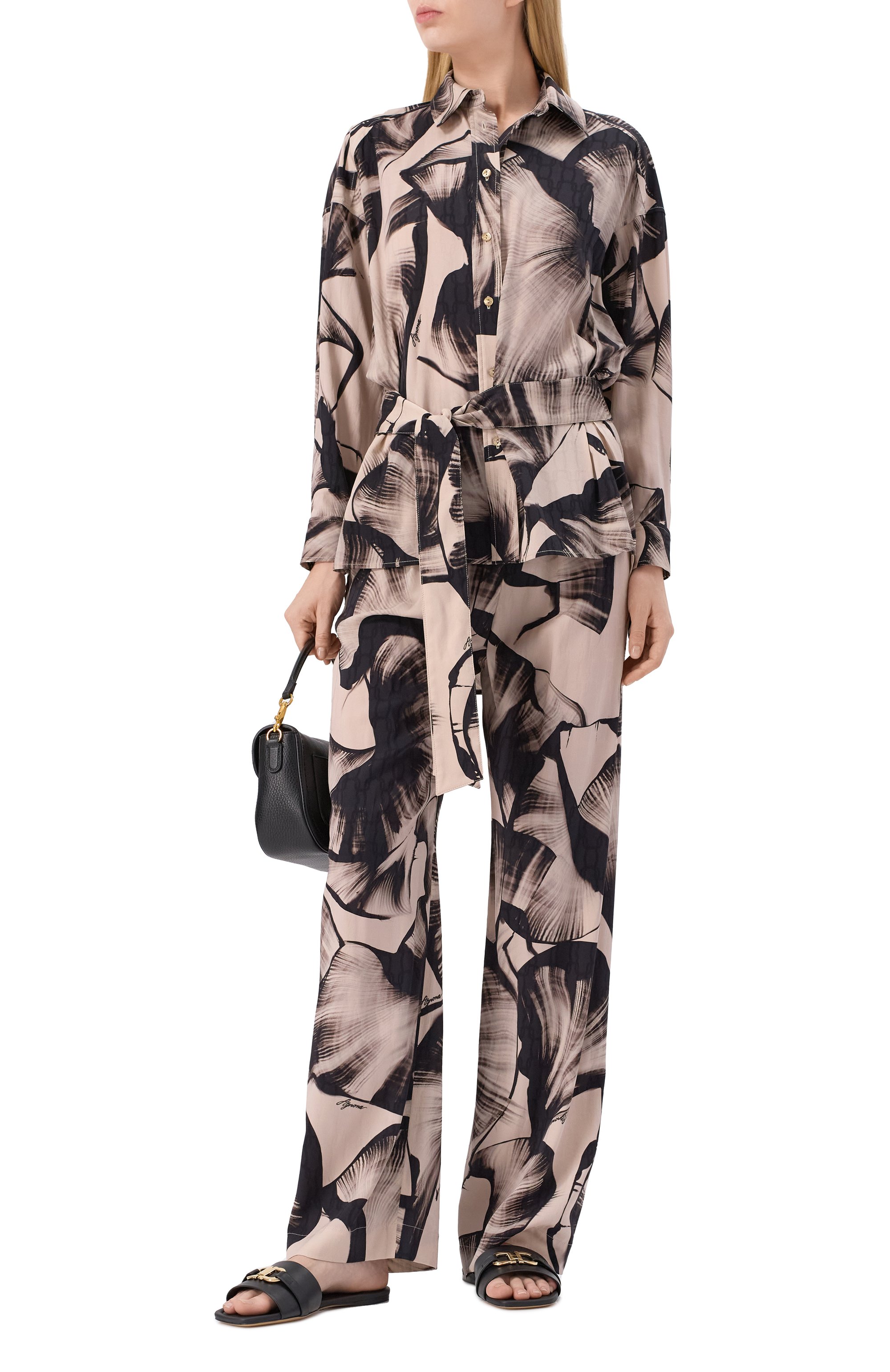 Брюки из вискозы и шелка AGNONA, арт. T70715/S5033, фото 2