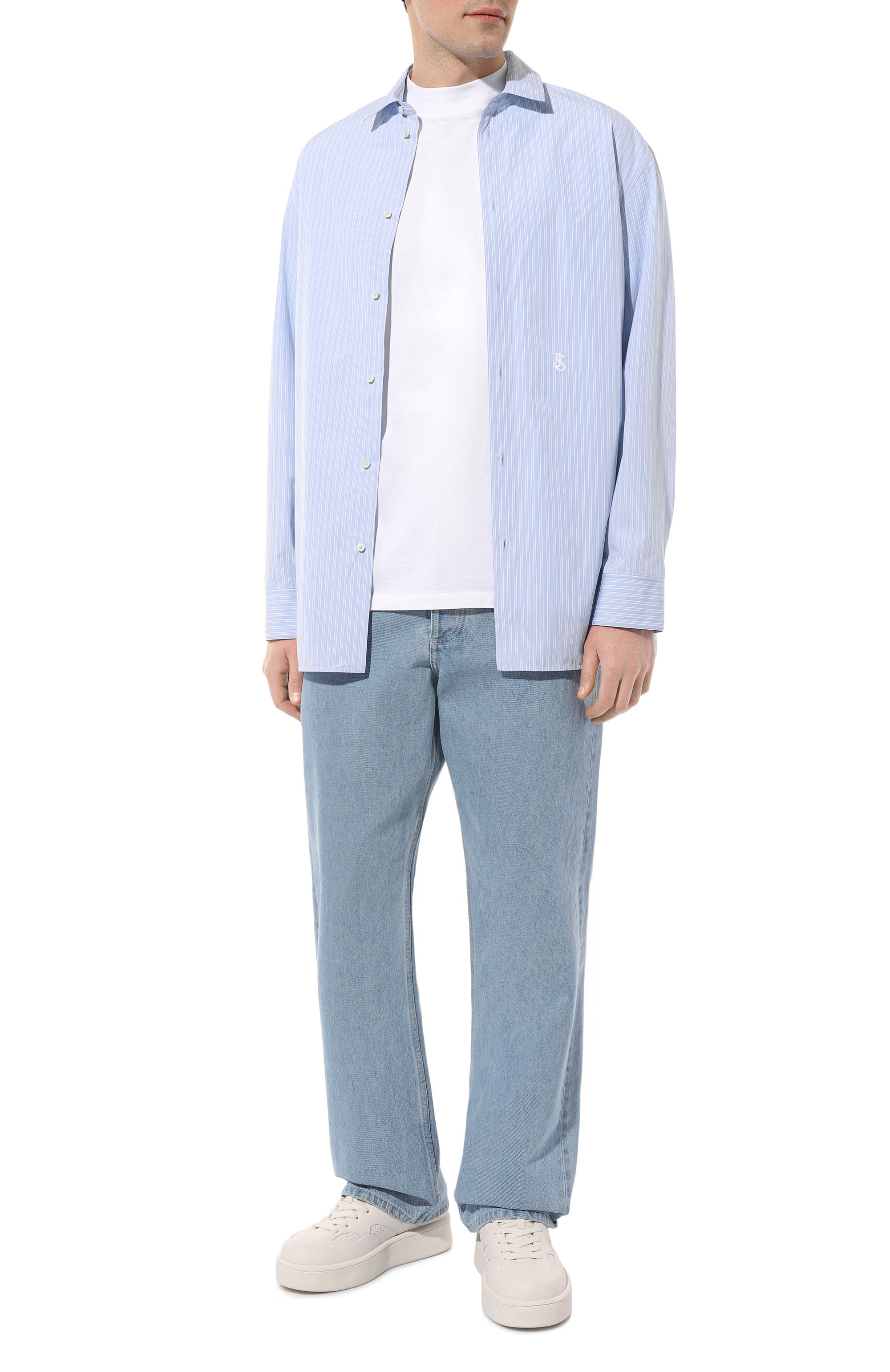 Хлопковая рубашка JIL SANDER, арт. J24DL0105/J45177, фото 2