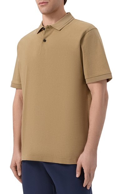 Хлопковое поло BOSS, арт. 50554185, фото 3