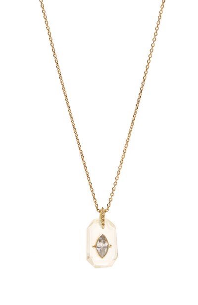 Подвеска на цепочке HANKA_IN золотого цвета по цене 15000 руб., арт. INS-LG47-CRR-CZ-0.5M, фото 3 Подвеска на цепочке HANKA_IN, арт. INS-LG47-CRR-CZ-0.5M, фото 3