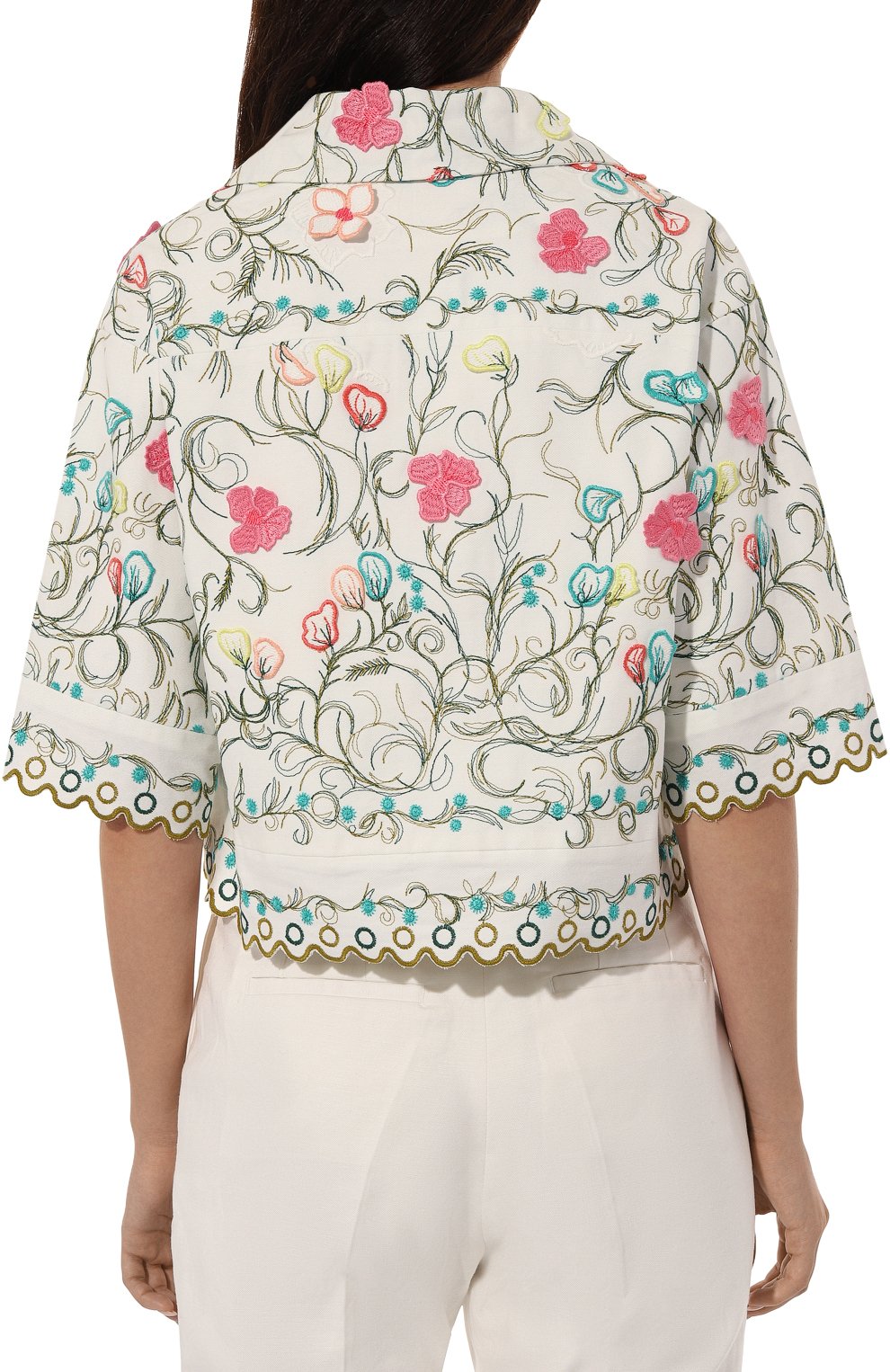 Хлопковый жакет ELIE SAAB, арт. J0017N, фото 4