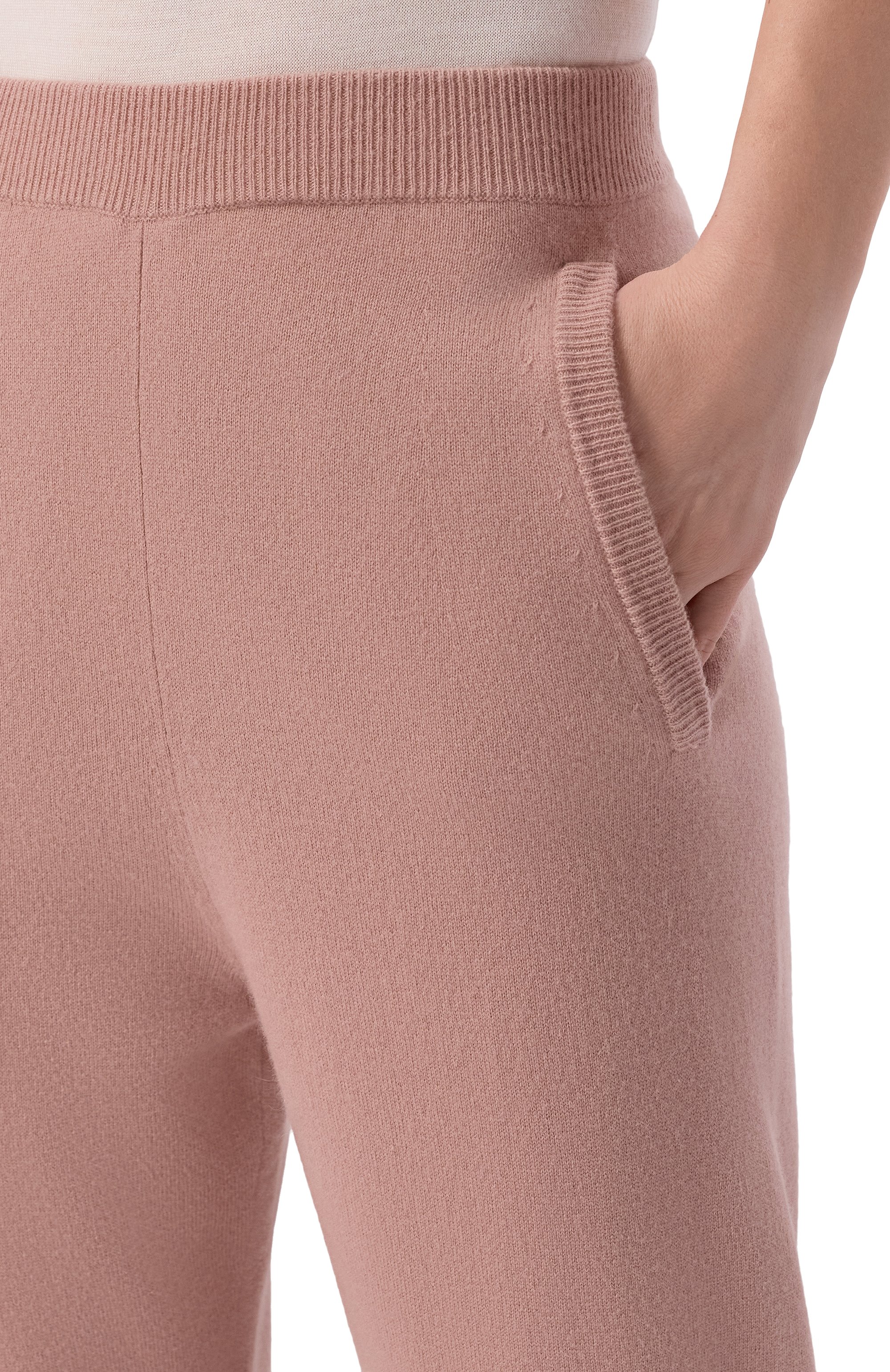 Кашемировые джоггеры MAX MARA розового цвета по цене 78700 руб., арт. SHOCK 33360116, фото 5 Кашемировые джоггеры MAX MARA, арт. SHOCK 33360116, фото 5