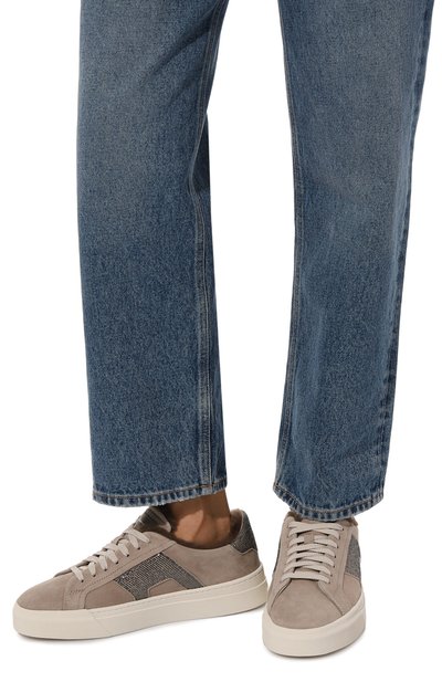 Замшевые кеды SANTONI, арт. WBGG61183PNNPSXS, фото 3