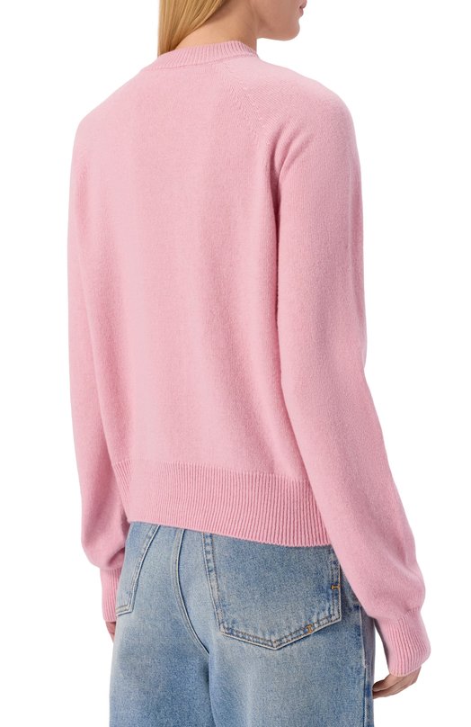 Пуловер из кашемира и шерсти Balmain GF1KA130/KI87 Розовый  GF1KA130/KI87 Фото 4
