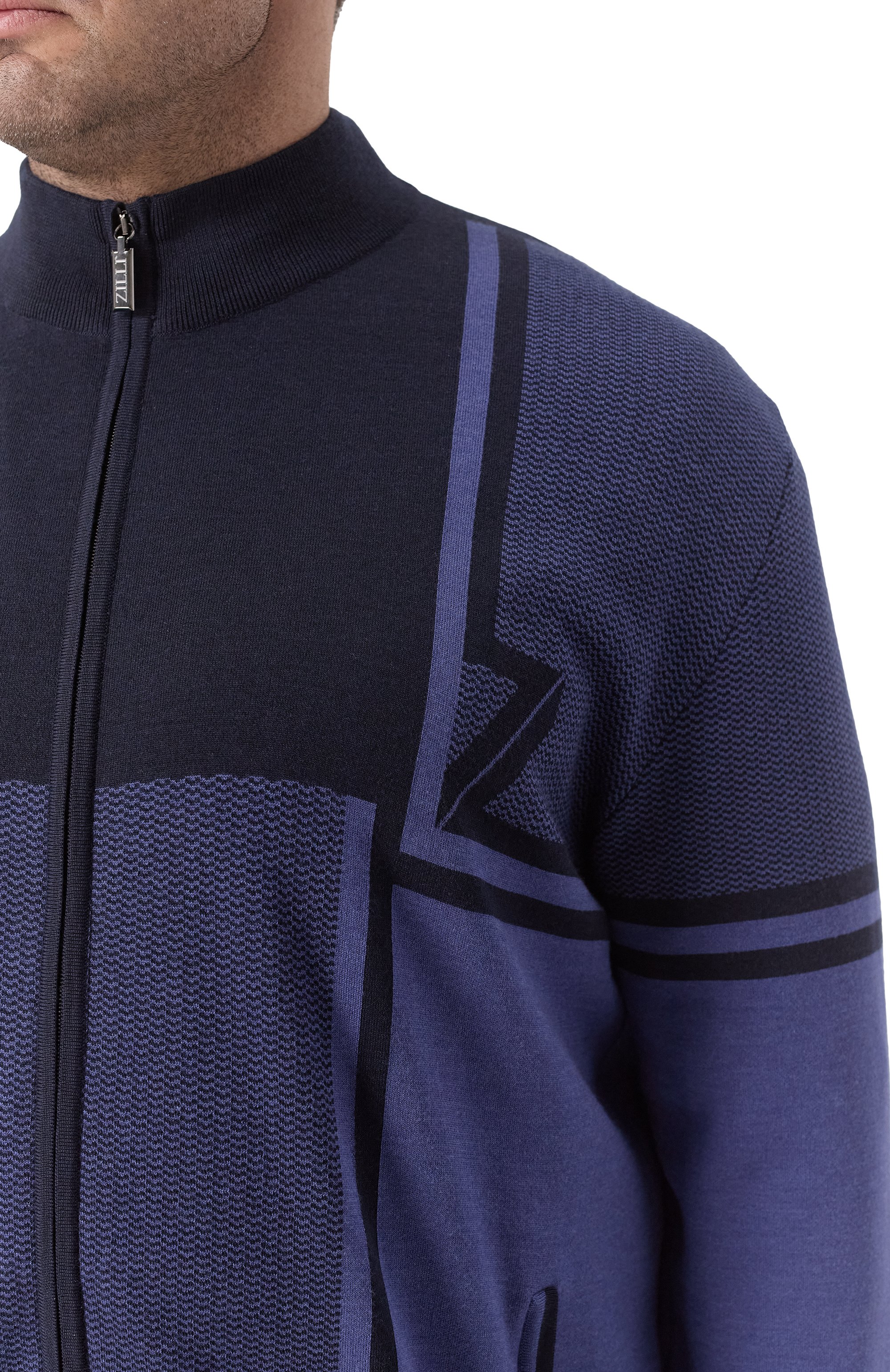 Кардиган из шерсти и шелка ZILLI, арт. JSS003M0240VZDTB0/64, фото 5