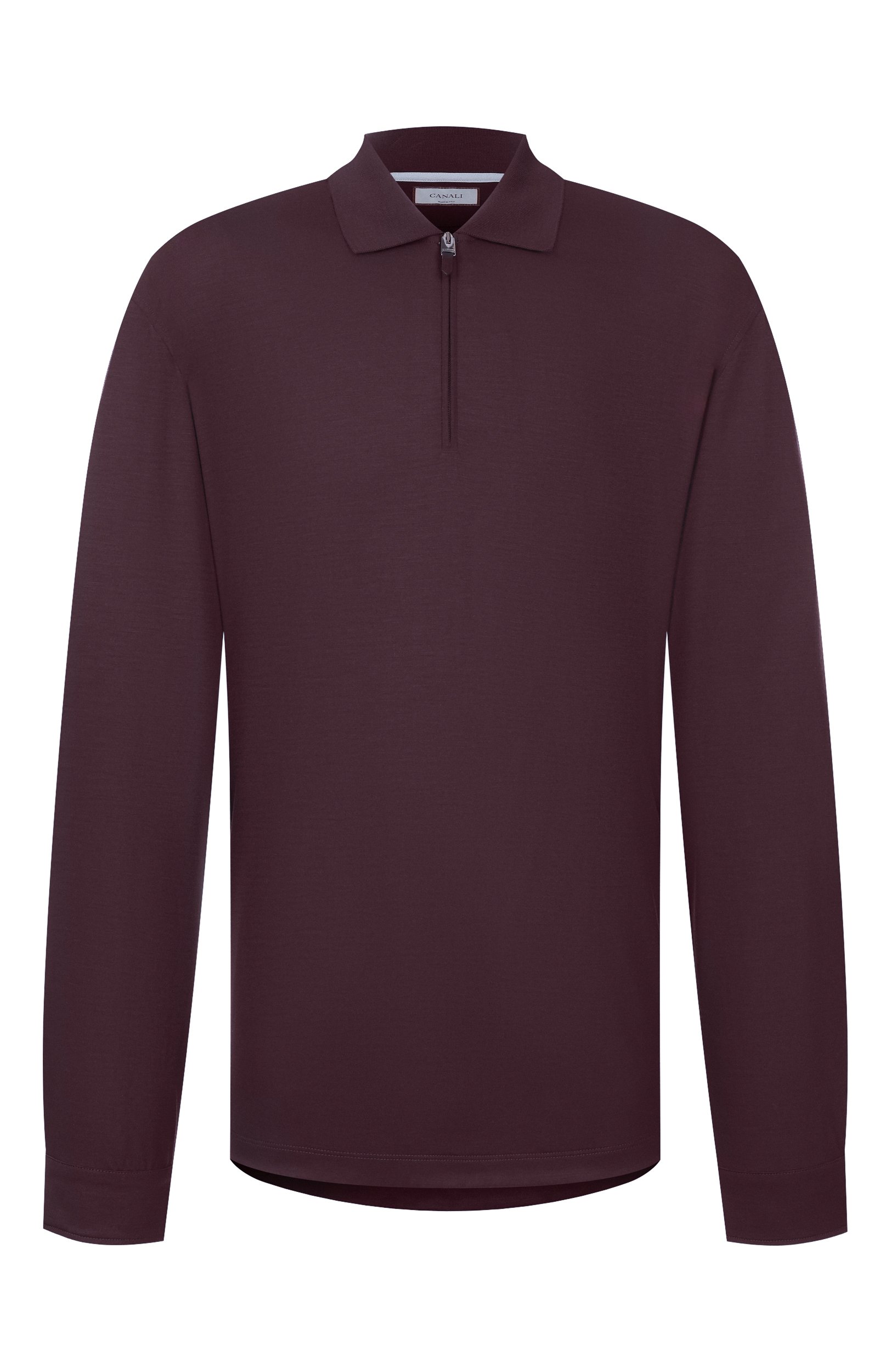 Шерстяное поло CANALI бордового цвета по цене 122500 руб., арт. T0907B/MJ02338, фото 1 Шерстяное поло CANALI, арт. T0907B/MJ02338, фото 1