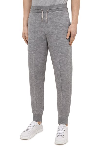 Джоггеры из шерсти и хлопка ZEGNA, арт. UW564/TR0, фото 3