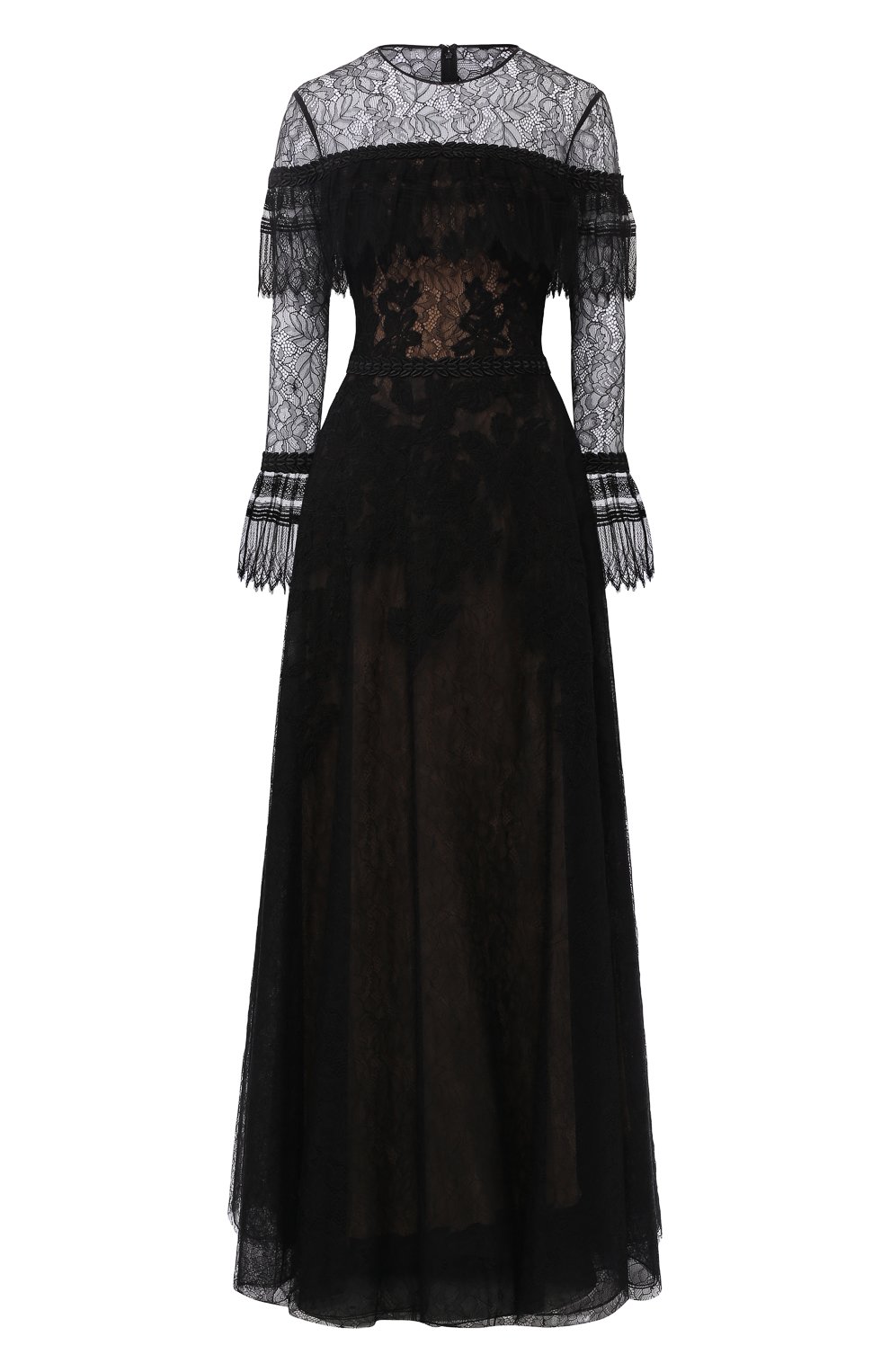 Кружевное платье-макси с оборками ZUHAIR MURAD, арт. DRP18022/NFLA001, фото 1
