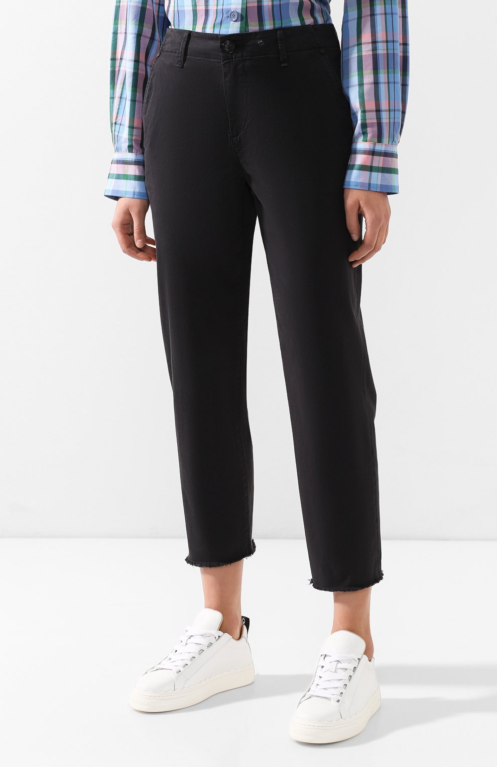 Укороченные джинсы RAG AND BONE черного цвета по цене 23000 руб., арт. W29271442, фото 3 Укороченные джинсы RAG AND BONE, арт. W29271442, фото 3