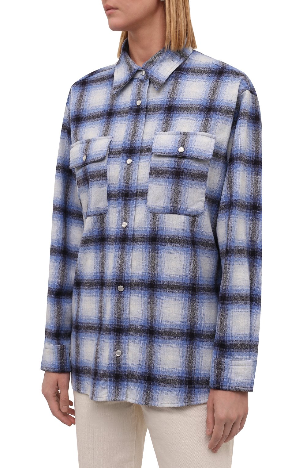 Шерстяная рубашка ISABEL MARANT ETOILE, арт. CH0748-21A012E/MARCELIA, фото 3