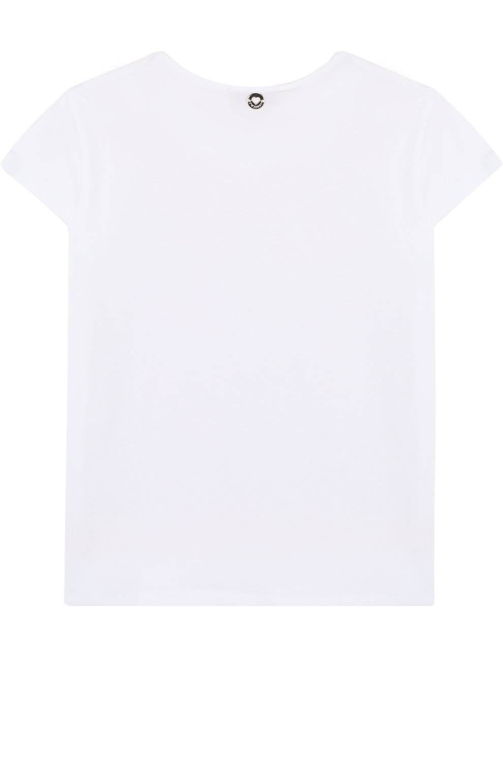 Хлопковая футболка с кружевной отделкой и пайетками TWINSET, арт. GS82RN/6A-10A, фото 2