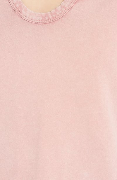 Хлопковая футболка ZADIG AND VOLTAIRE розового цвета по цене 10400 руб., арт. SJTS7406F, фото 5 Хлопковая футболка ZADIG AND VOLTAIRE, арт. SJTS7406F, фото 5