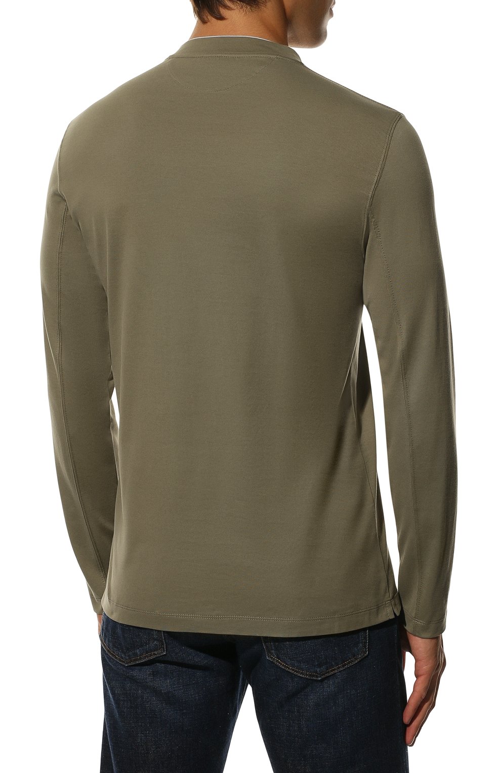 Хлопковый лонгслив BRUNELLO CUCINELLI, арт. M0T617433, фото 4