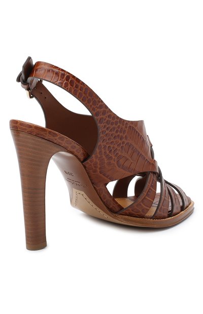 Кожаные босоножки RALPH LAUREN, арт. 800818983, фото 4