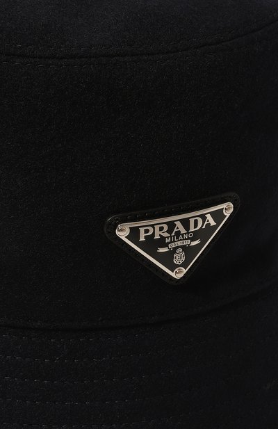 Шерстяная панама PRADA темно-синего цвета по цене 59000 руб., арт. 2HC137-1UMT-F0124, фото 4 Шерстяная панама PRADA, арт. 2HC137-1UMT-F0124, фото 4