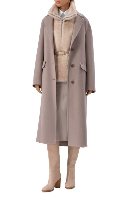 Жилет из норки MVST M012/MINK LVD Бежевый  M012/MINK LVD Фото 2