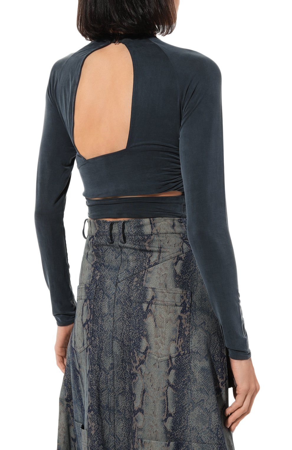 Топ JACQUEMUS темно-синего цвета по цене 53450 руб., арт. 231JS120-2307, фото 4 Топ JACQUEMUS, арт. 231JS120-2307, фото 4