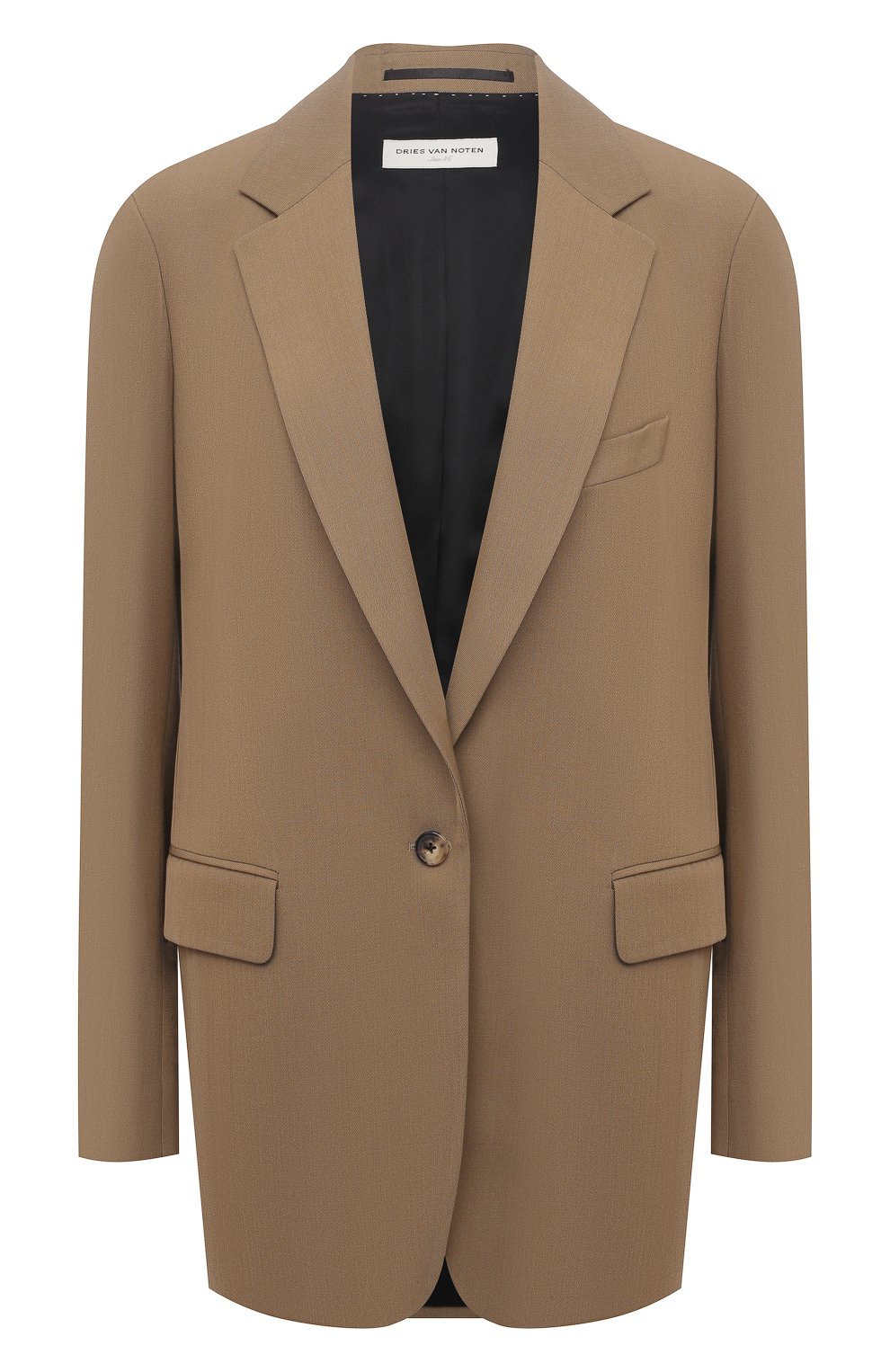 Жакет из шерсти и вискозы DRIES VAN NOTEN бежевого цвета по цене 86150 руб., арт. 211-10416-2301, фото 1 Жакет из шерсти и вискозы DRIES VAN NOTEN, арт. 211-10416-2301, фото 1