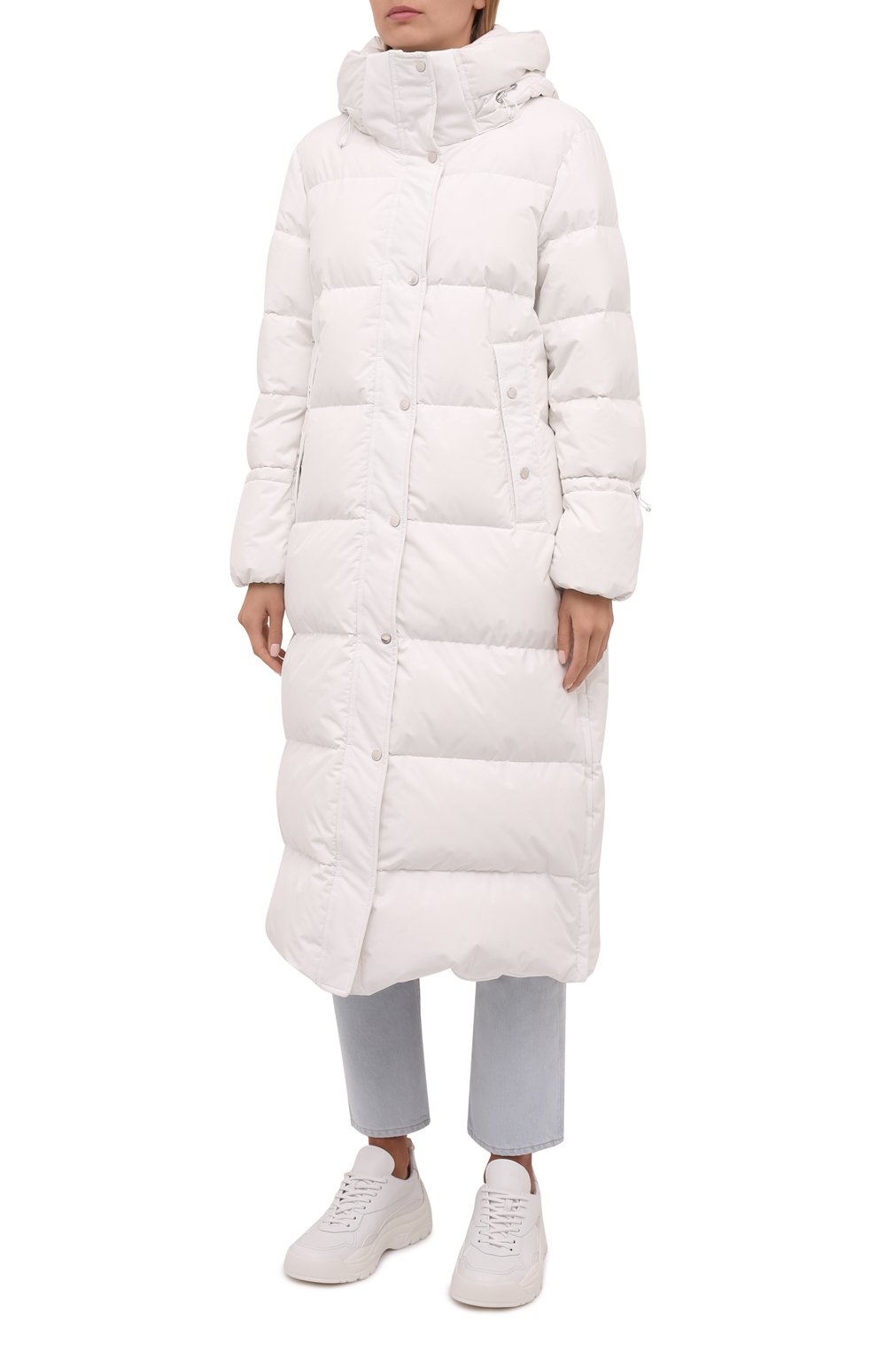 Пуховик MOORER белого цвета по цене 369500 руб., арт. BREUIL-STP/M0DGI200003-TEPA023, фото 3 Пуховик MOORER, арт. BREUIL-STP/M0DGI200003-TEPA023, фото 3