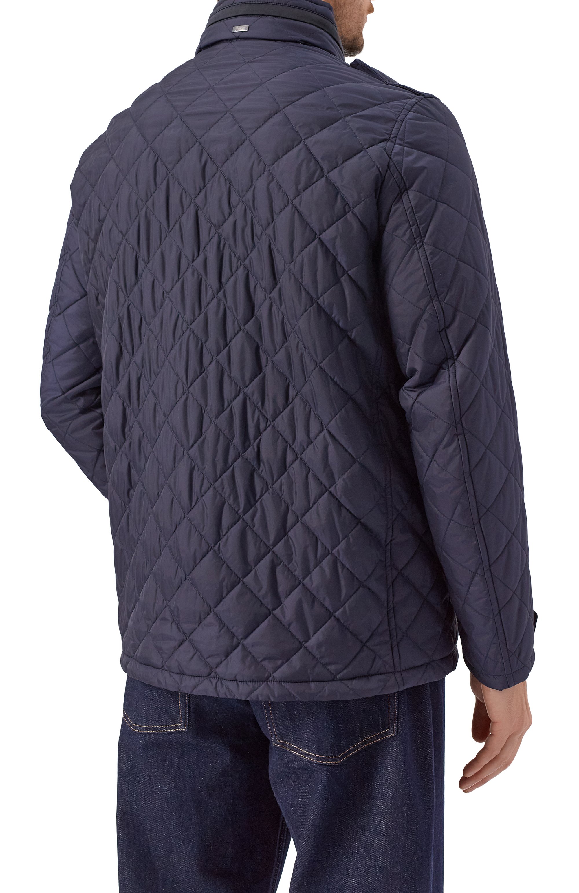 Утепленная куртка HERNO темно-синего цвета по цене 110500 руб., арт. FI000125U/12004Z, фото 4 Утепленная куртка HERNO, арт. FI000125U/12004Z, фото 4