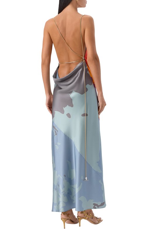 Шелковое платье Daname 625FW6702S Разноцветный  625FW6702S Фото 3