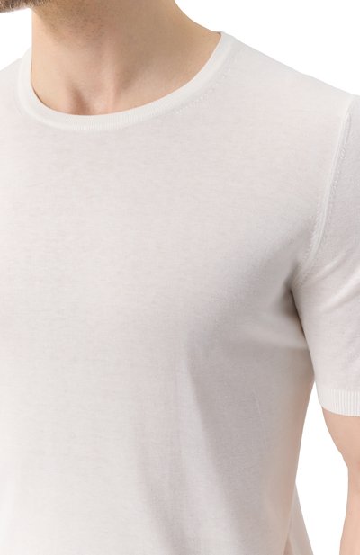 Шелковый джемпер GRAN SASSO белого цвета по цене 28550 руб., арт. 43112/23503, фото 5 Шелковый джемпер GRAN SASSO, арт. 43112/23503, фото 5