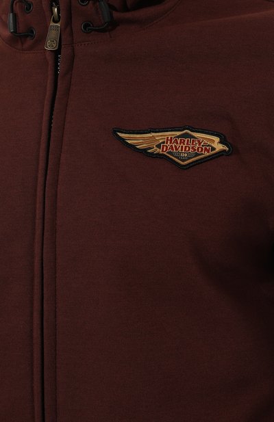 Куртка 120th anniversary HARLEY-DAVIDSON бордового цвета по цене 102760 руб., арт. 97179-23EM, фото 5 Куртка 120th anniversary HARLEY-DAVIDSON, арт. 97179-23EM, фото 5