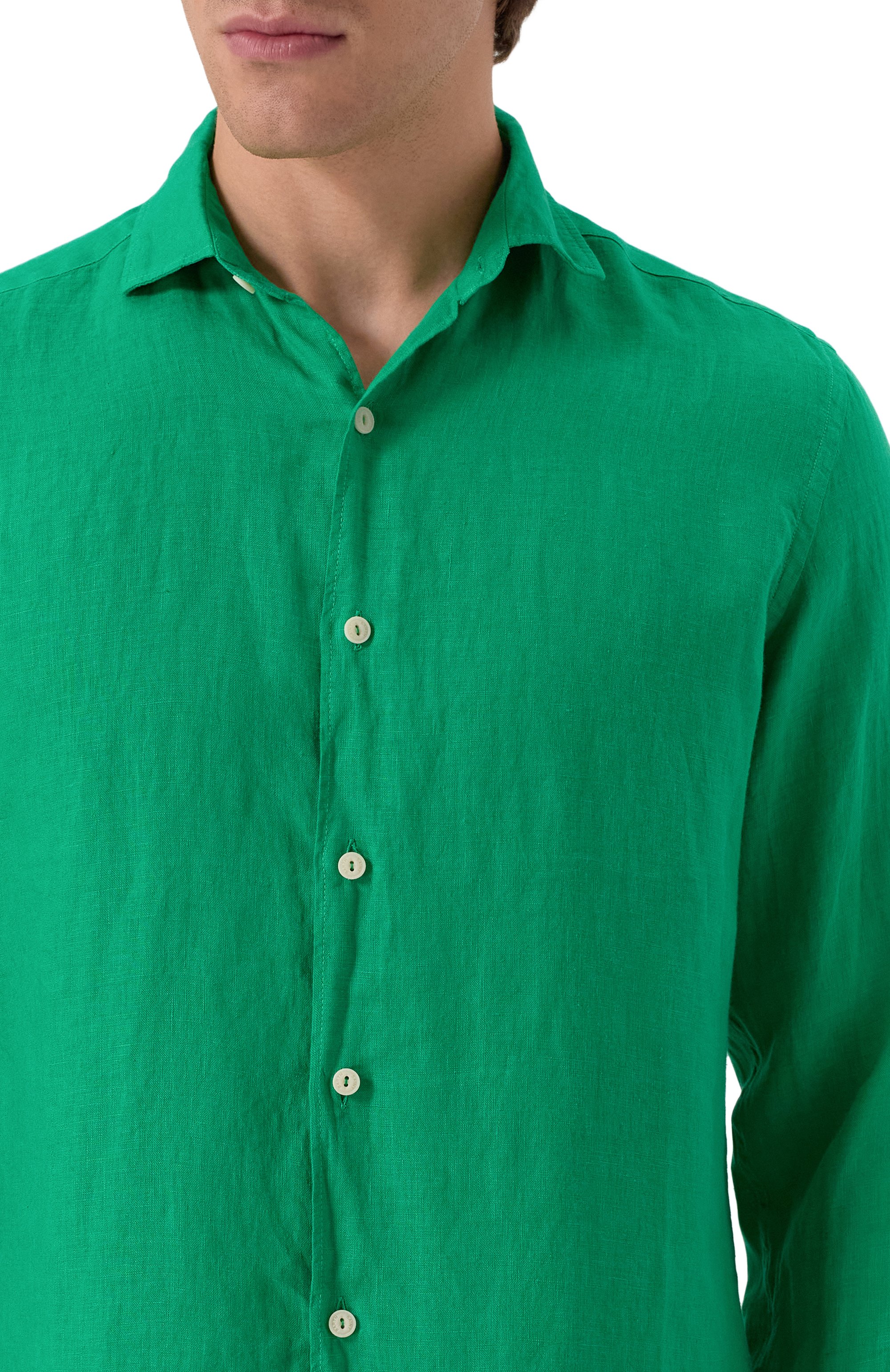 Льняная рубашка MC2 SAINT BARTH, арт. STBM PAMPL0NA/02003H, фото 5