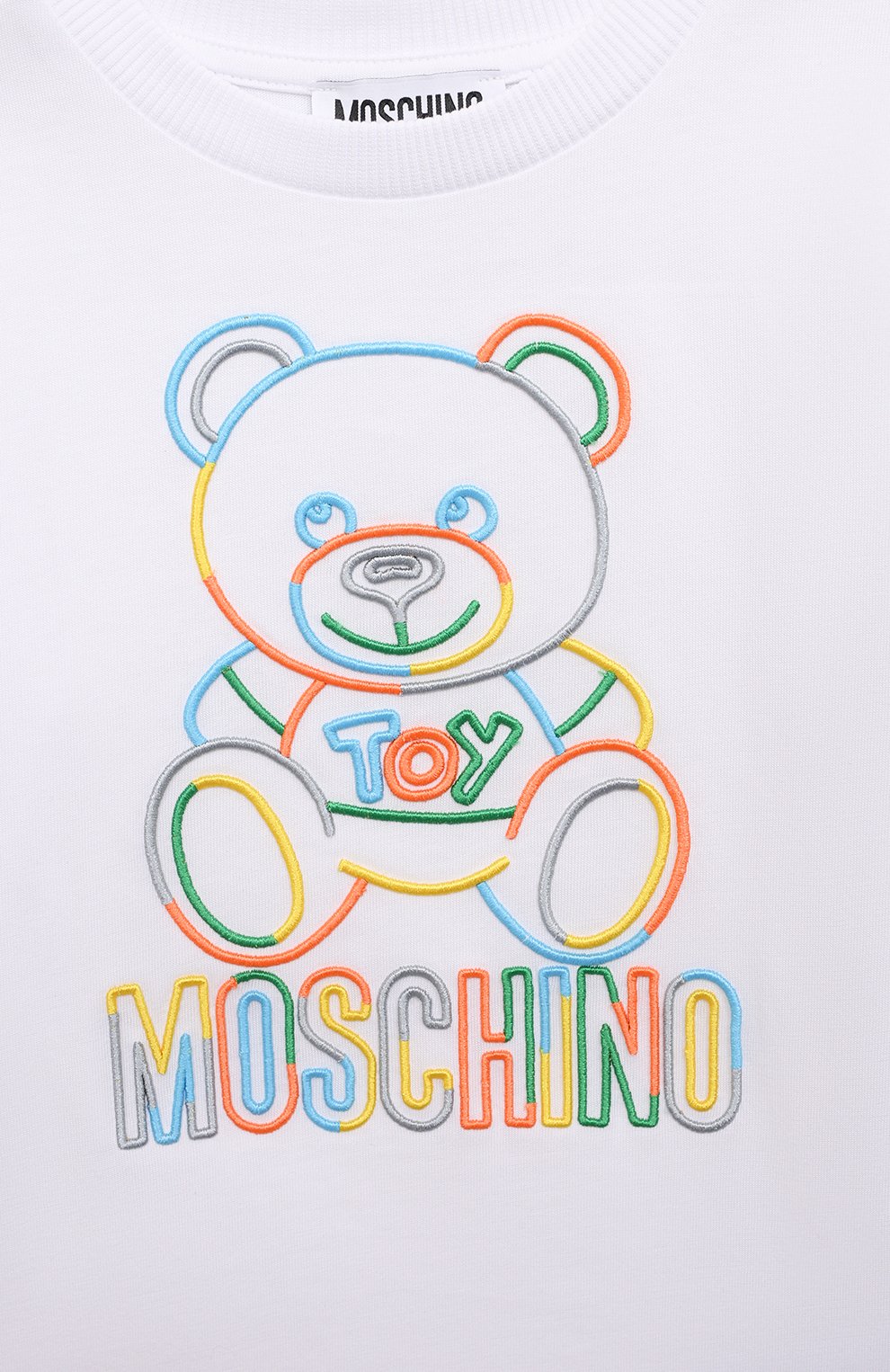 Хлопковая футболка MOSCHINO, арт. HUM03F/LAA17/4A-8A, фото 3