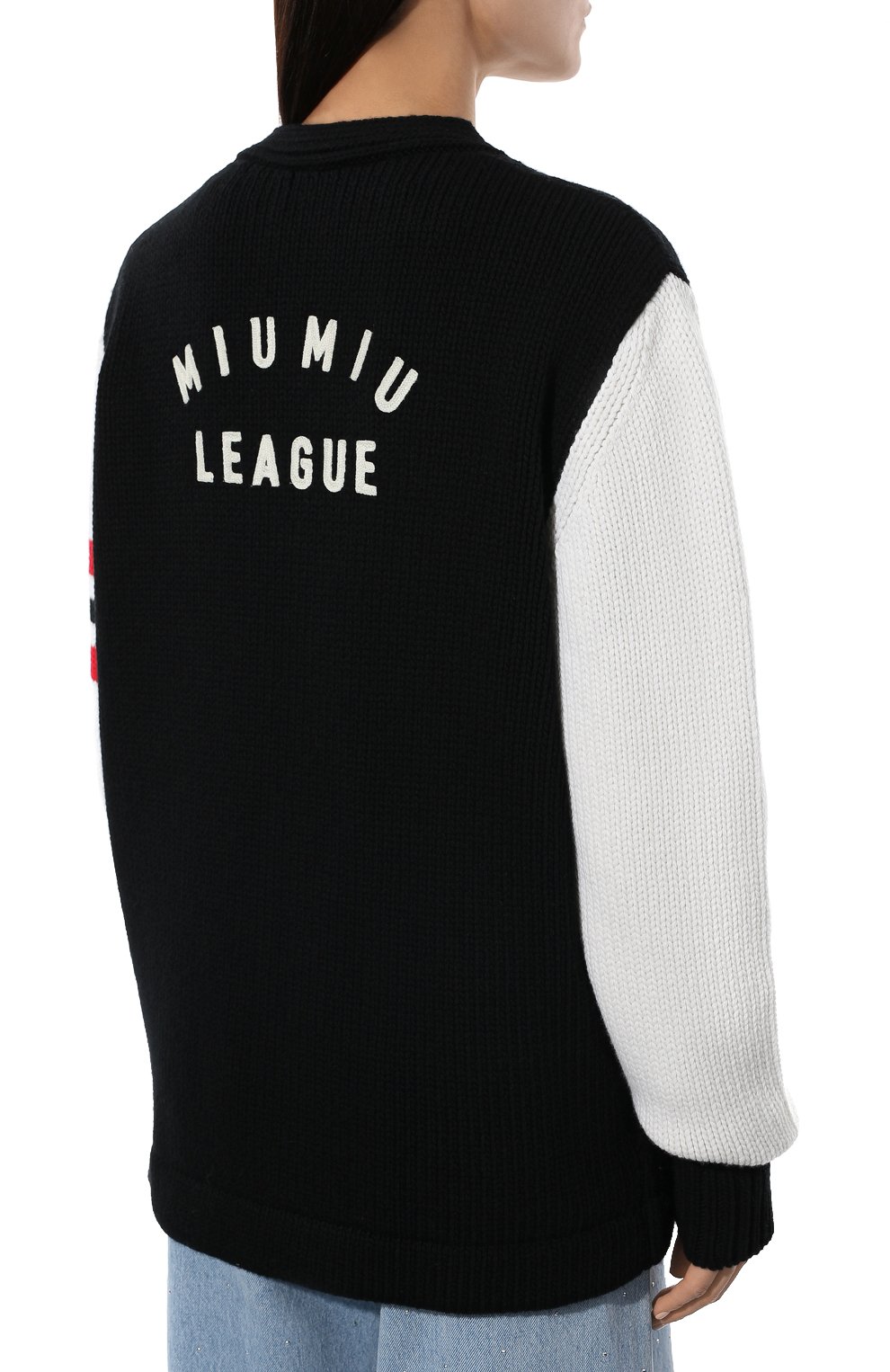Шерстяной кардиган MIU MIU, арт. MMF536-1ZX1-F0002, фото 4